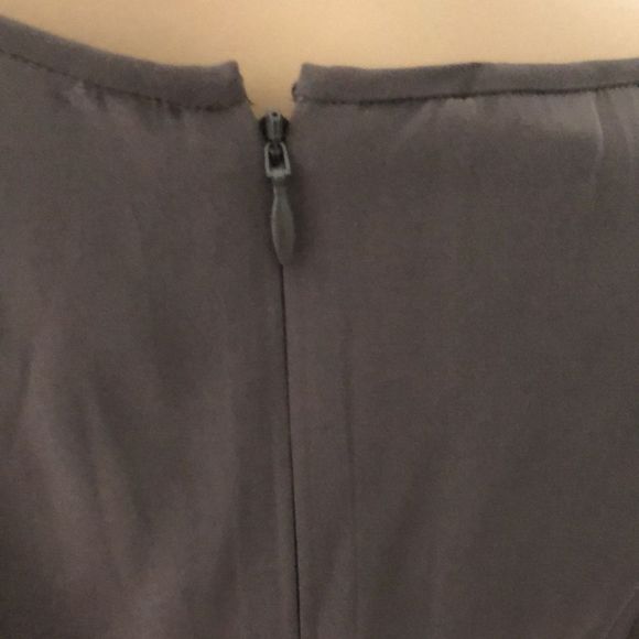 Sz12-Lafayette 148 Taupe Silk Sleeveless Top w Hi-Low Hem - Picture 8 of 11